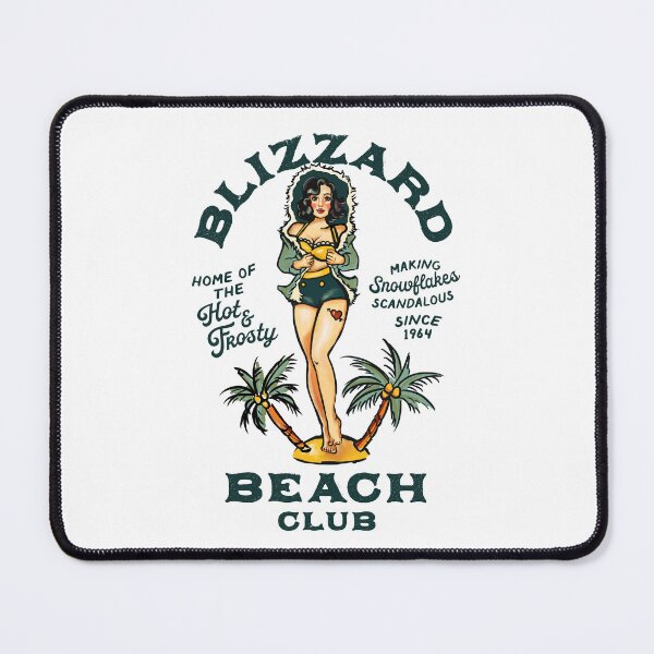 Item preview, Blizzard Beach Club Sexy Pin Up Girl Bar Art designed and sold by The Whiskey Ginger Design Shop.