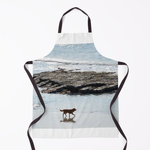 Item preview, Dog Walking Along an Empty Beach at Low Tide designed and sold by Dorset Girl.