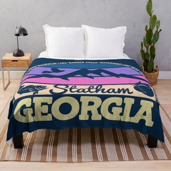 Item preview, Statham Georgia Sunset Retro Vintage Local Pride Logo designed and sold by CRHPOD20.