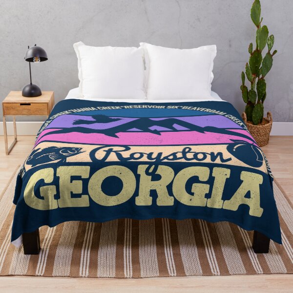 Item preview, Royston Georgia Sunset Retro Vintage Local Pride Logo designed and sold by CRHPOD20.