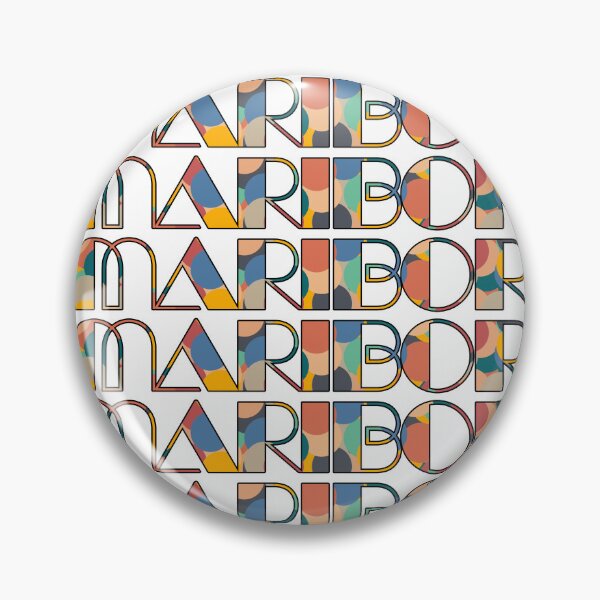 Item preview, Maribor Retro Pop Typography – Vibrant City Name Art designed and sold by Wanderful-roads.