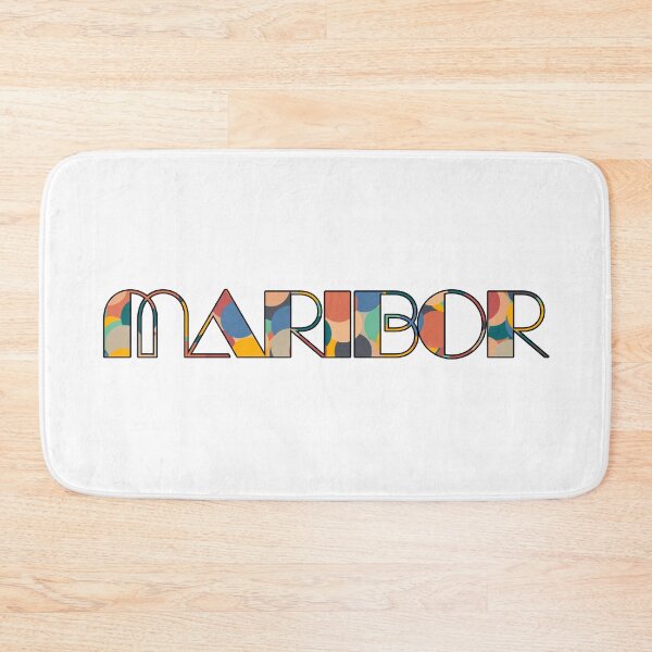 Item preview, Maribor Retro Pop Typography – Vibrant City Name Art designed and sold by Wanderful-roads.