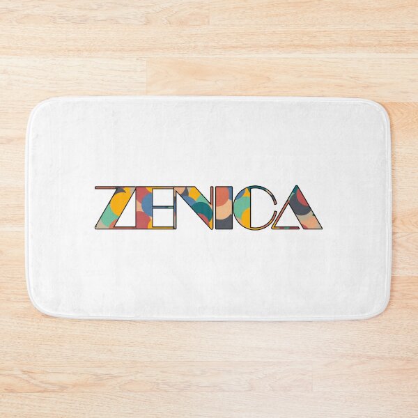 Item preview, Zenica Retro Pop Typography – Vibrant City Name Art designed and sold by Wanderful-roads.