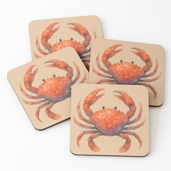 Item preview, Watercolor Crab Illustration designed and sold by Aakame.