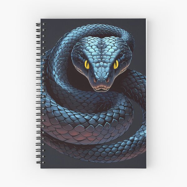 Item preview, Coiled black mamba snake  designed and sold by SpasovShop.
