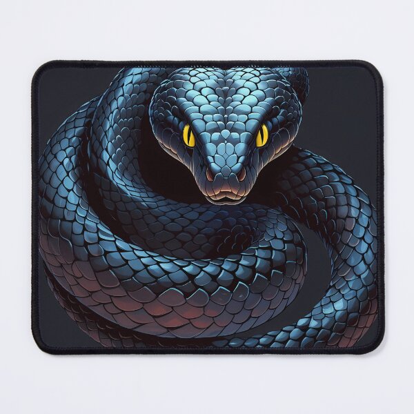 Item preview, Coiled black mamba snake designed and sold by SpasovShop.