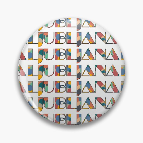 Item preview, Ljubljana Retro Pop Typography – Vibrant City Name Art designed and sold by Wanderful-roads.