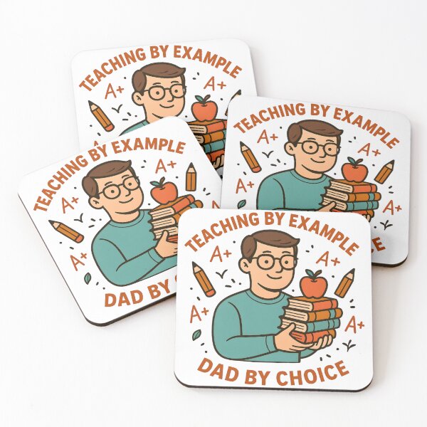 Item preview, Teaching by Example, Dad by Choice | Heartfelt Teacher Dad Father’s Day Digital Art | Authentic Appreciation Print 2025 designed and sold by AnnDesignStudio.