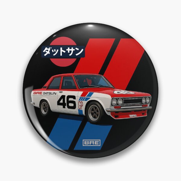 Item preview, BRE Datsun 510 Number 46 Vintage Race Car Graphic designed and sold by TheArtOfCar.