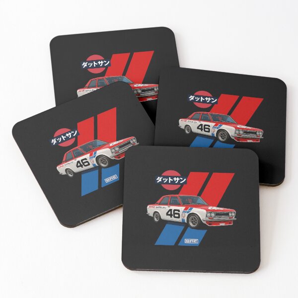 Item preview, BRE Datsun 510 Number 46 Vintage Race Car Graphic designed and sold by TheArtOfCar.