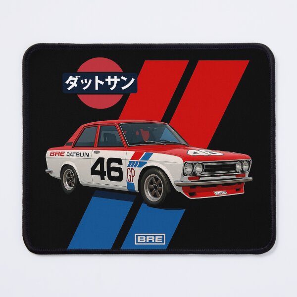 Item preview, BRE Datsun 510 Number 46 Vintage Race Car Graphic designed and sold by TheArtOfCar.