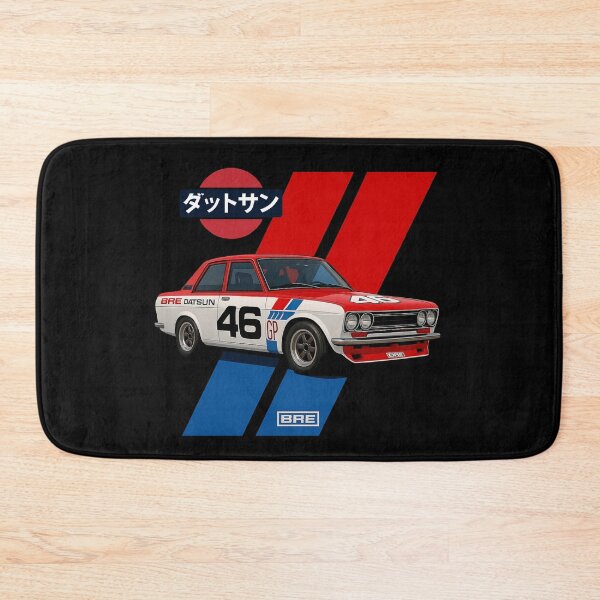 Item preview, BRE Datsun 510 Number 46 Vintage Race Car Graphic designed and sold by TheArtOfCar.