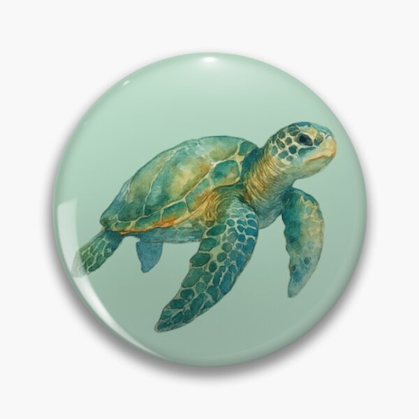 Item preview, Watercolor Sea Turtle Illustration designed and sold by Aakame.