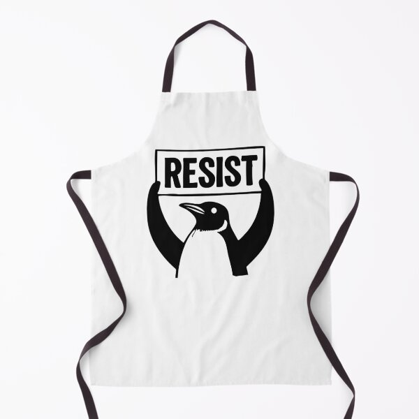 Item preview, Funny Protest Against Tariffs Resist / Tariffing Penguins - Black designed and sold by SabbaticalSteve.