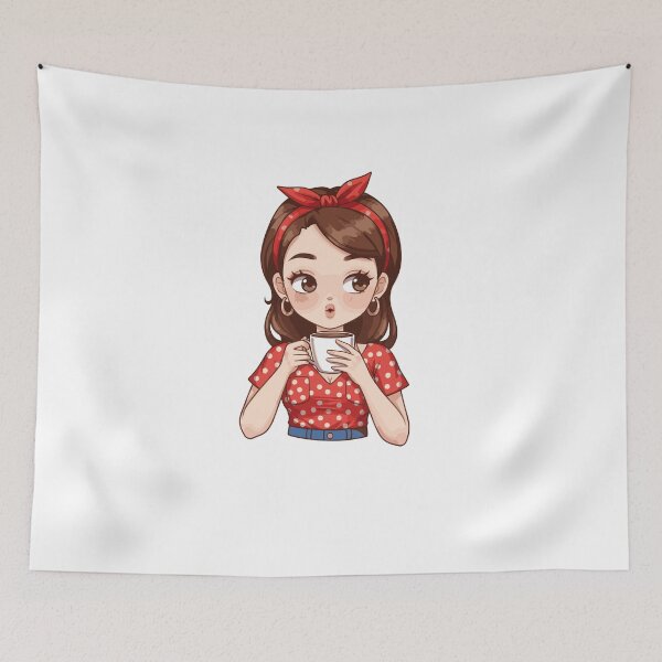 Item preview, Sippin’ secrets in polka dots designed and sold by KasiaRawska.