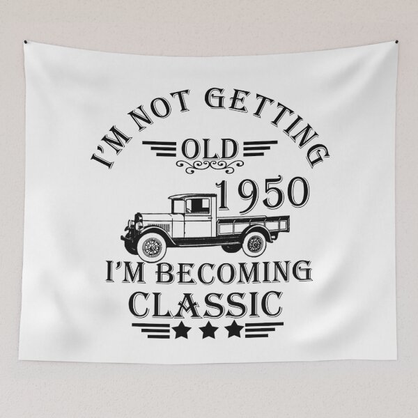 Item preview, Born in 1950 classic retro vintage 70th birthday designed and sold by Alexaltay.