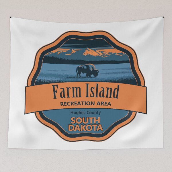 Item preview, Farm Island Recreation Area, Hughes County, South Dakota designed and sold by Wanderful-roads.