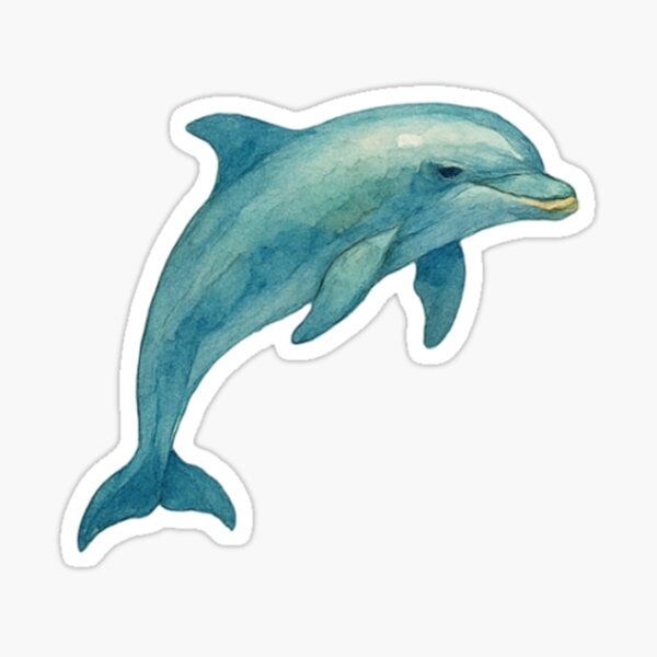 Artikel-Vorschau von Aquarell-Delfin-Illustration, designt und verkauft von Aakame.