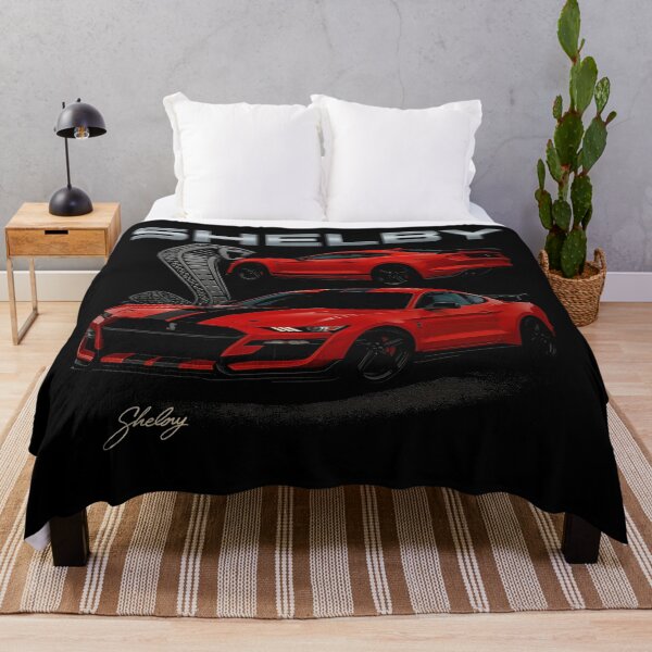 Item preview, 2020 Shelby GT500 in Red with Black Racing Stripes and Cobra Logo designed and sold by TheArtOfCar.