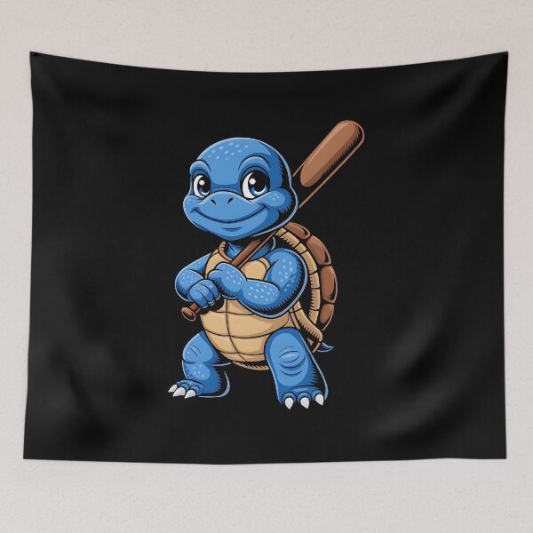 Item preview, Cool turtle with baseball bat designed and sold by ReneMM.