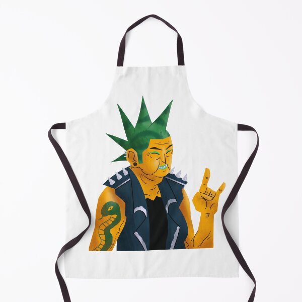 Item preview, Punk man with green hair, snake tattoo designed and sold by barmaz.