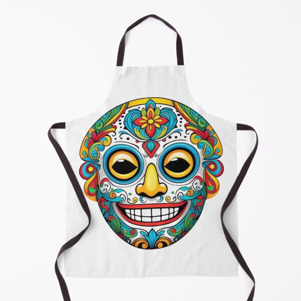 Item preview, Colorful Sugar Skull Day of the Dead designed and sold by olenapetol.