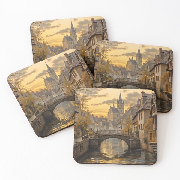 Item preview, Canal Bridge in the Evening Light by Elin Norrgård designed and sold by VelvetEchoArt.
