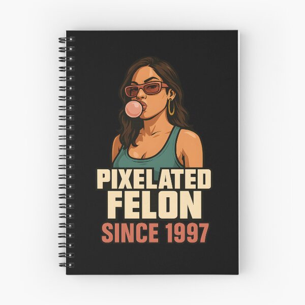Item preview, Pixelated Felon Since 1997 Gum Girl designed and sold by TheFlying6.