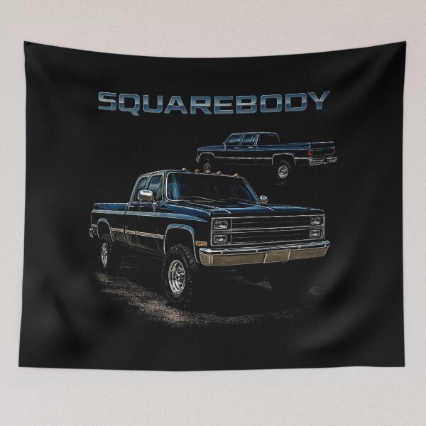 Item preview, Squarebody Chevy 3500 Crew Cab – Bold Vintage Truck with Lifted Stance designed and sold by TheArtOfCar.