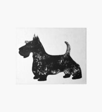 Scottish Terrier Silhouette Art Board