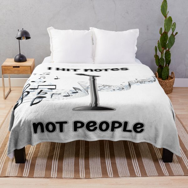 Item preview, I Hit Notes, Not People – Funny Music Shirt designed and sold by ArtbyCrystal.