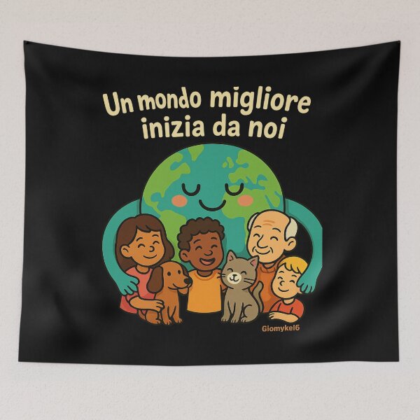 Item preview, Un mondo da sistemare (con un sorriso) designed and sold by Giomyke16.