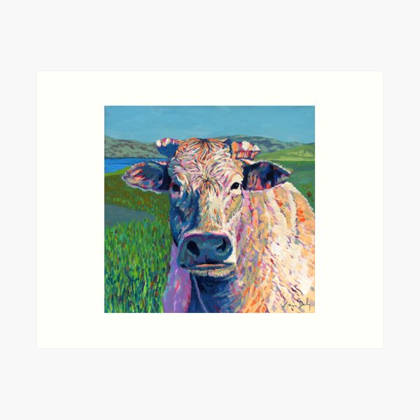 Bovine (Cow. Well, technically a bullock) Art Print