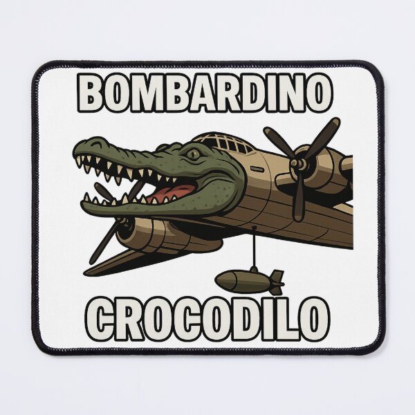 Item preview, Bombardino Crocodilo - Italian Brainrot Crocodile Plane Meme designed and sold by FinShirts.