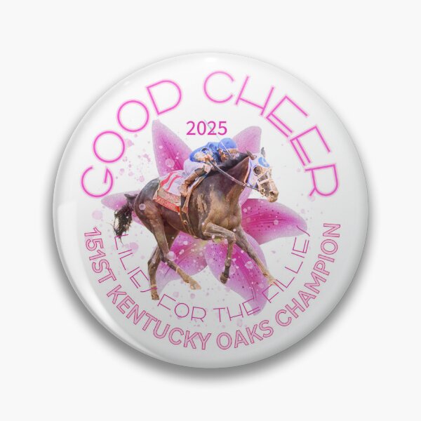 Item preview, Good Cheer- 2025 Kentucky Oaks Champion Filly horse racing design designed and sold by Ginny Luttrell.