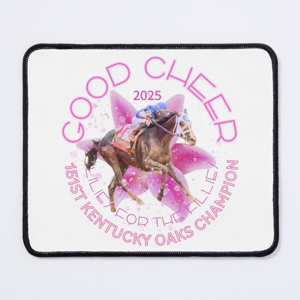 Item preview, Good Cheer- 2025 Kentucky Oaks Champion Filly horse racing design designed and sold by Ginny Luttrell.