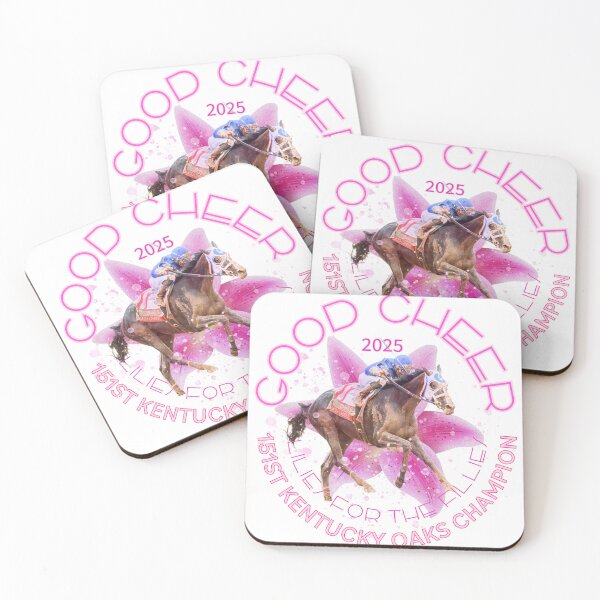 Item preview, Good Cheer- 2025 Kentucky Oaks Champion Filly horse racing design designed and sold by Ginny Luttrell.