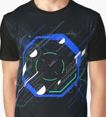 Tech futuristic abstract colorful octahedron, sci-fi geometric Graphic T-Shirt