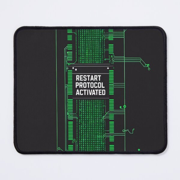 Item preview, Restart Protocol Activated | Matrix BIOS Vertical Tech Sticker designed and sold by Digital Artisan.