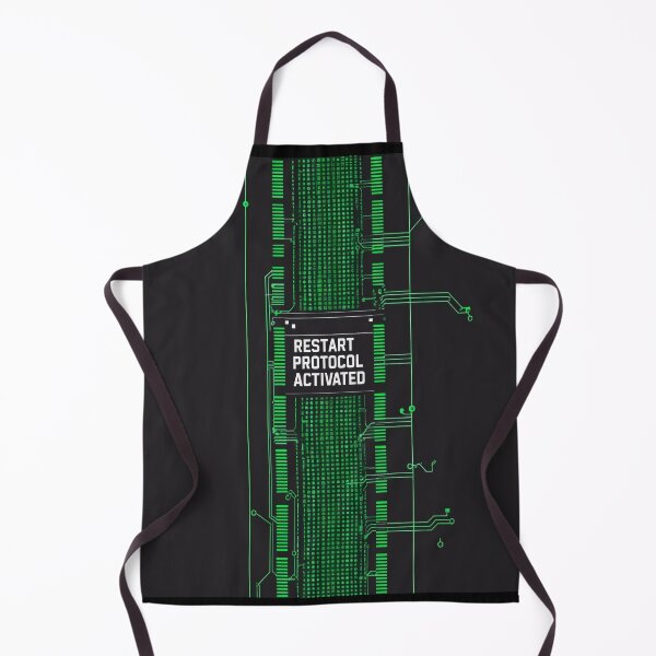 Item preview, Restart Protocol Activated | Matrix BIOS Vertical Tech Sticker designed and sold by Digital Artisan.