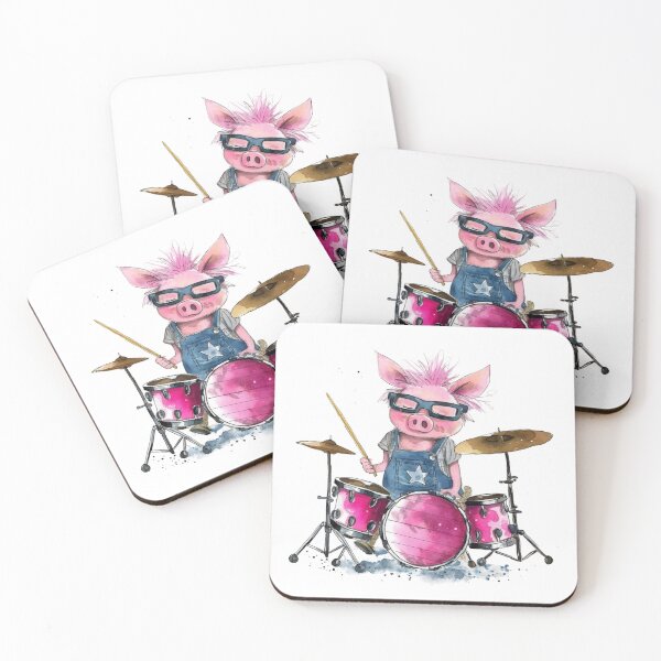Item preview, Piggy the Drummer designed and sold by cibart.