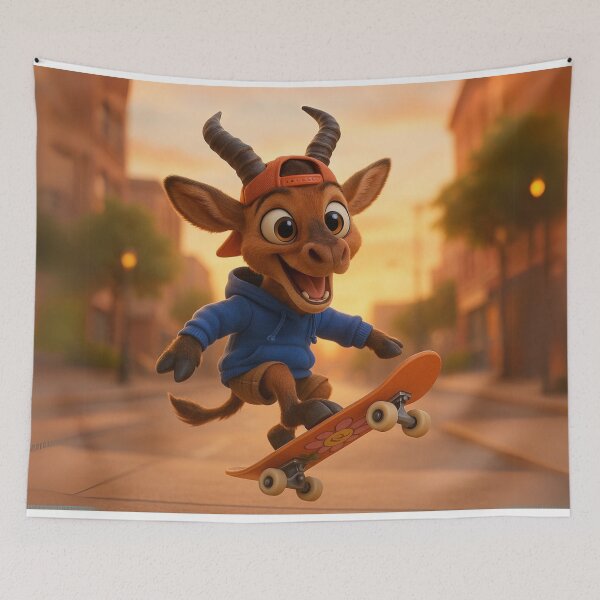 Item preview, Skater Hartebeest Antelope designed and sold by Sillytoe.