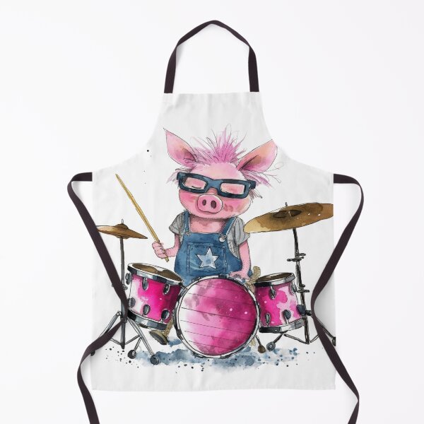 Item preview, Piggy the Drummer designed and sold by cibart.
