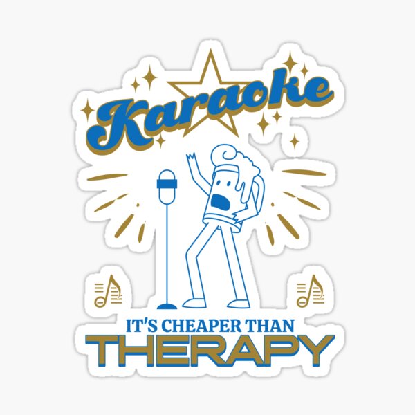 Item preview, Karaoke: It's Cheaper Than Therapy (Beer Man) designed and sold by Moxie Merch Design Studio.