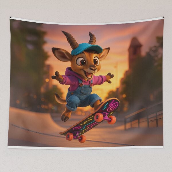 Item preview, Skater Impala Antelope designed and sold by Sillytoe.