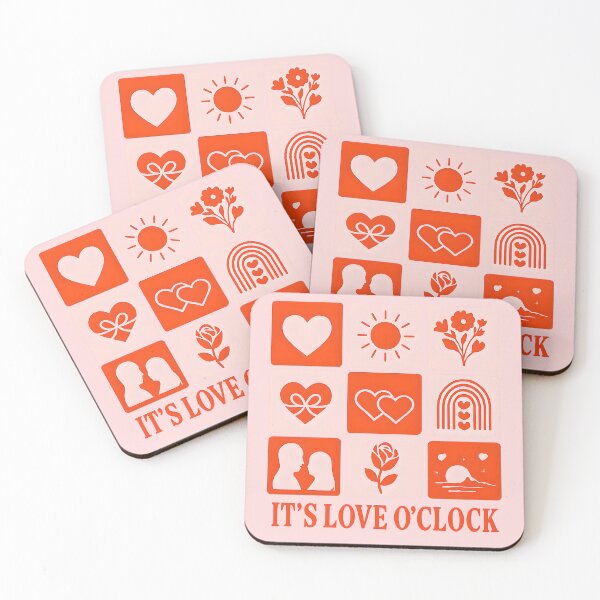 Item preview, It's Love O’Clock Design designed and sold by PrintandJoy.