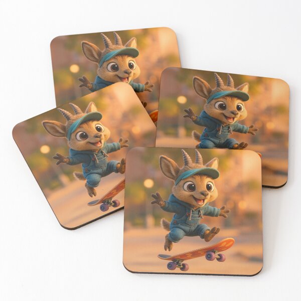 Item preview, Skater Klipspringer Antelope designed and sold by Sillytoe.