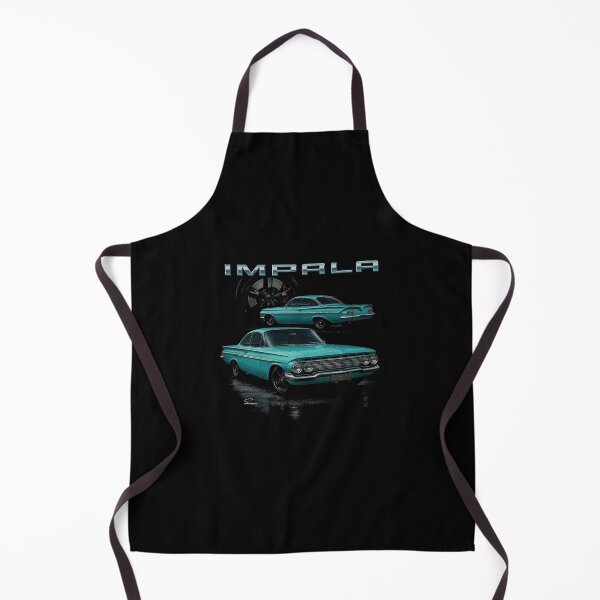 Artikelvorschau, 1961 Chevy Impala Bubble Top – Aquablauer klassischer Lowrider-Look entworfen und verkauft von TheArtOfCar.
