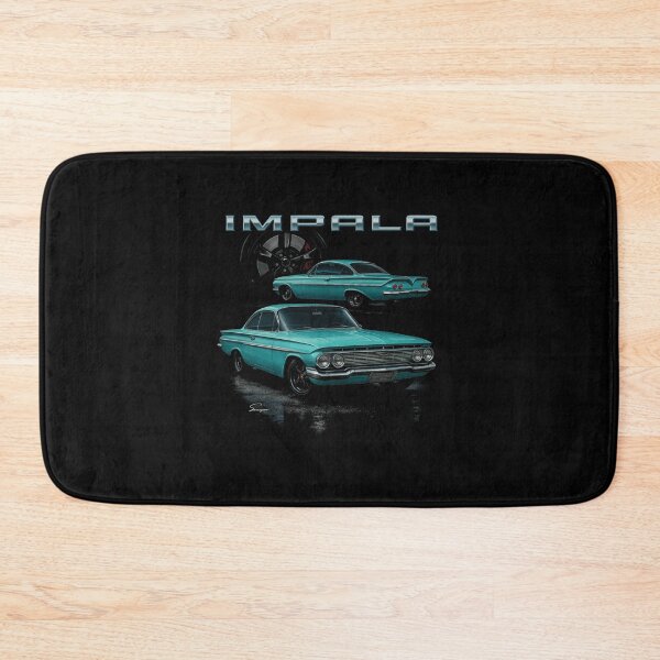 Item preview, 1961 Chevy Impala Bubble Top – Aqua Blue Classic Lowrider Look designed and sold by TheArtOfCar.