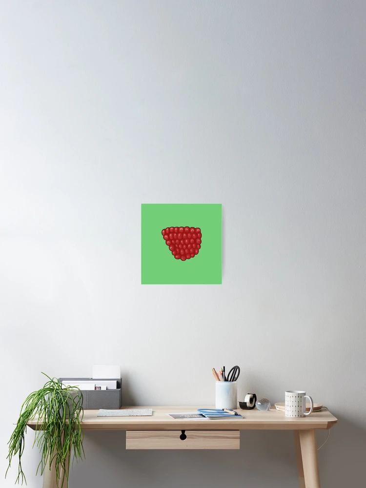 Thumbnail 2 of 3, Poster, Organic Raspberry designed and sold by Pigeondispatch.